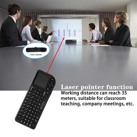 Support Dropshipping A8 2.4GHz Mini Backlit Wireless Keyboard Air Mouse Touchpad for Projector TV Box  Wireless Keyboard ► Photo 1/6