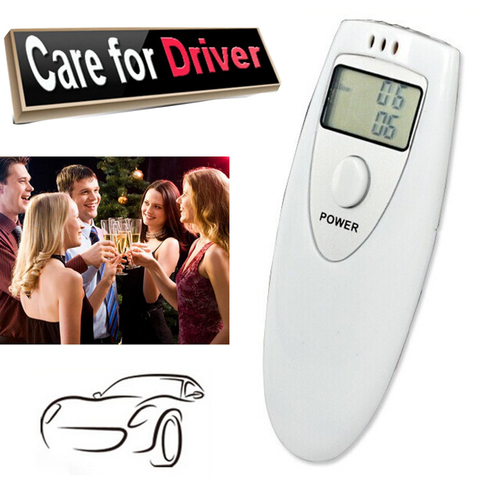 1PCS Mini Digital Alcohol Tester Handheld Police Alcohol Breath Tester Breathalyzer Analyzer LCD Detector Display PFT-641 ► Photo 1/6