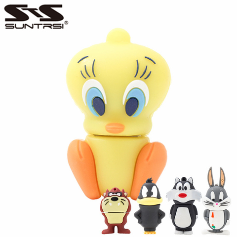 Suntrsi usb Flash Drive 2.0 64G Cartoon character  32GB  pendrive 128G 16GB  pen drive 8GB usb флешка Memory Stick gift For PC ► Photo 1/6