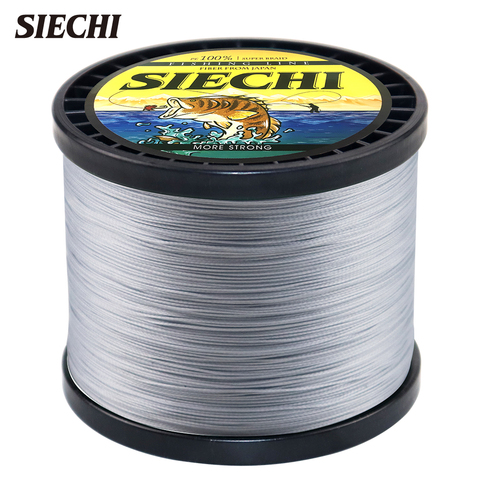 SIECHI 300M 500M 1000M PE Fishing Line 8 Strand 4 Strand Reverse Spiral Tech Multifilament Strong Carp Fishing Line 20-88LB ► Photo 1/6
