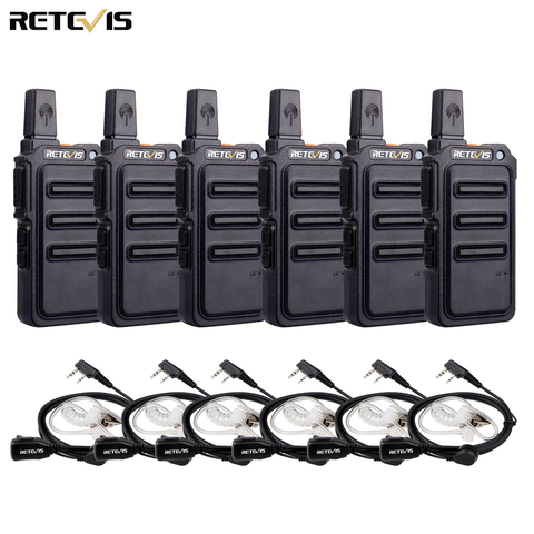 RETEVIS RT19/RT619 Walkie Talkie 6PCS PMR Radio FRS/PMR446 VOX Scrambler Frequency Hopping Two Way Radio Transceiver Comunicador ► Photo 1/6