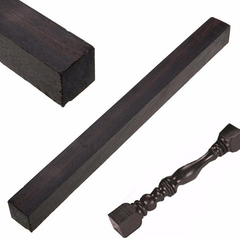 Black Ebony Lumber  Wood Timber Handle Plate Gabon Handle Blank For DIY Craft Handicraft Musical Instruments Tools ► Photo 1/6