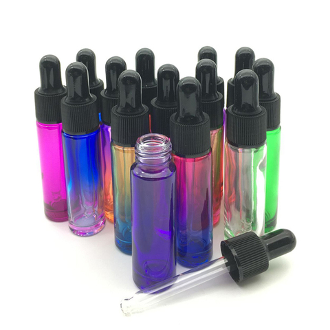 1/5pcs Dropper Glass Bottles 10ml Pipette Bottle With Pure Glass Tubes Mini Essential Oil Vial ► Photo 1/6