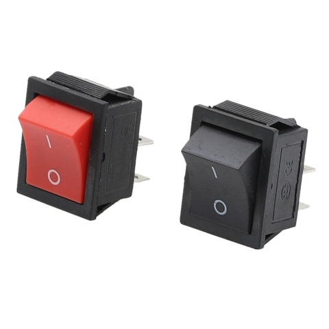 1PCS KCD4 Latching Rocker Switch Self-locking Power Switch DPST I/O 4 Pins 16A 250VAC 20A 125VAC Waterproof cap ► Photo 1/6