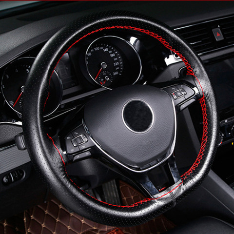Car Steering Wheel Braid Cover Soft Texture Car Covers With needles And Thread Artificial Leather Car Styling Covers Universal ► Photo 1/6
