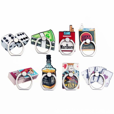 8 Styles Cute Retro Phone Holder Ring Mobile Phone Stand Dice & Match Finger Phone Ring Holder support celular ► Photo 1/6