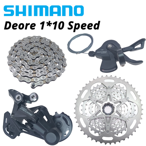 Shimano Deore m4100 m6000 1X10S derailleurs Groupset 10 speed shift lever HG500 HG50 cassette 36T 42T 46T freewheel  hg54 chain ► Photo 1/4
