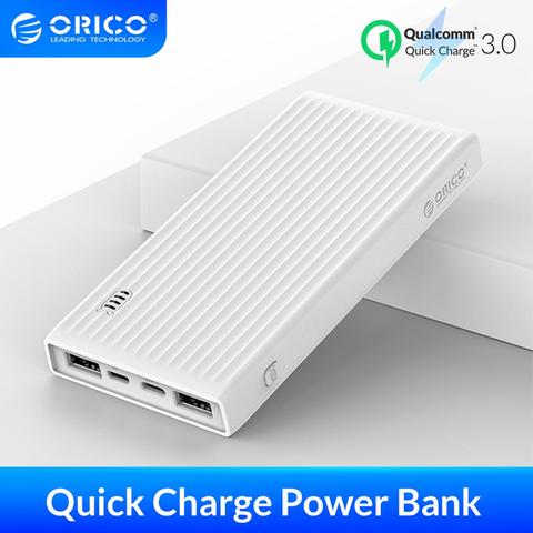 ORICO 10000mAh Powerbank Portable External Battery Ultra Slim USB Mobile Charger Quick Charge Power Bank ► Photo 1/6