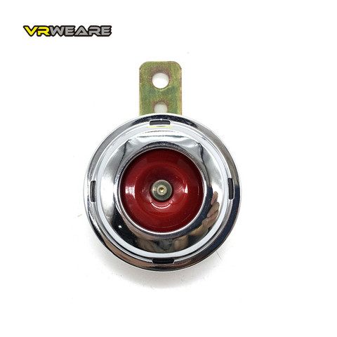 Universal Motorcycle Electric Red Heart Horn Chrome plated 12V 1.5A Waterproof  Loud Speakers for Scooter Moped Dirt Bike ATV ► Photo 1/5