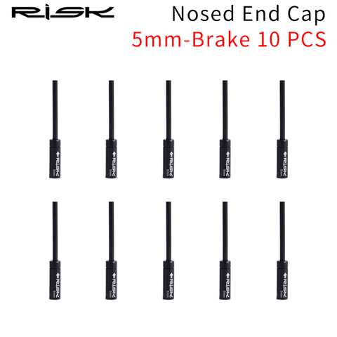 RISK 4mm 5mm Bicycle Brake Cable End Cap for MTB Road Bike Brake Shift Hosing 10 PCS ► Photo 1/6