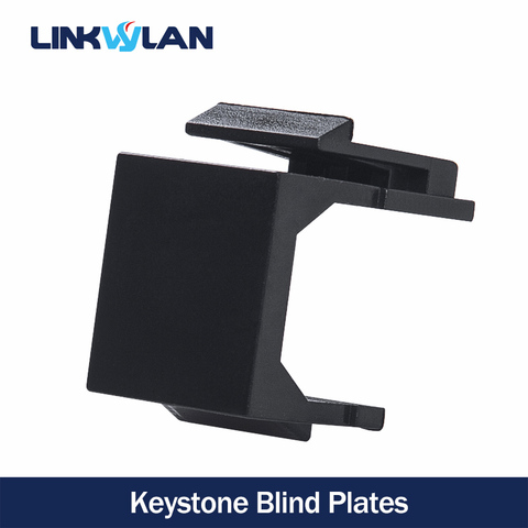 Snap-in Keystone Type Blind Plate For Modular Blank Patch Panel Color Black ► Photo 1/6