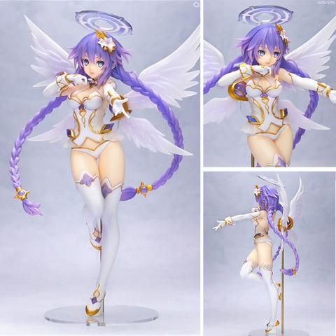 25cm Anime Hyperdimension Neptunia Purple Heart Neptune PVC Action Figures collectibl Model toys for children gift ► Photo 1/5