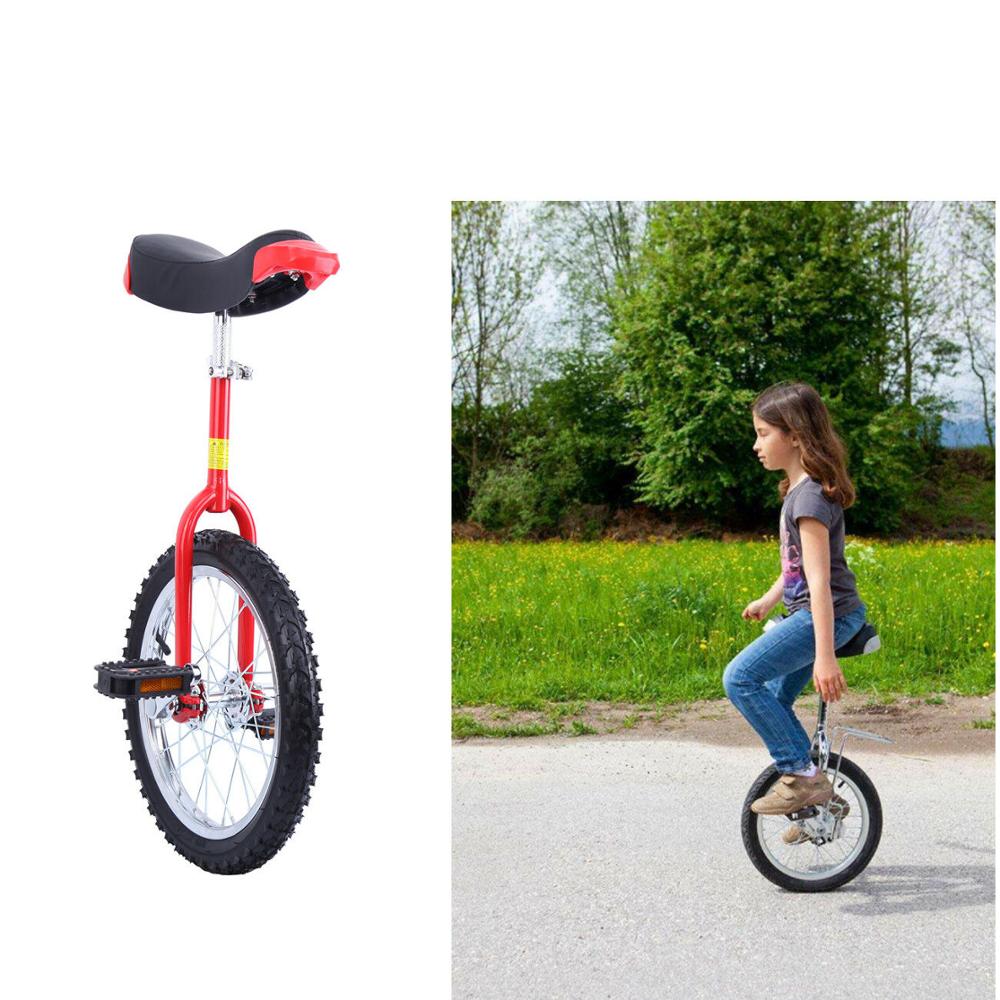 20" Black Unicycle Cycling Scooter Circus Bike Skidproof Tire Balance Exercise 