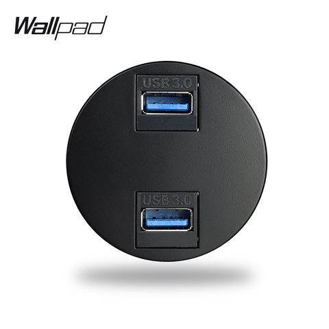 Wallpad L6 Black White Double 3.0 USB Connection Ports Wall Socket Module Match L6 Plates Free Combination DIY ► Photo 1/6