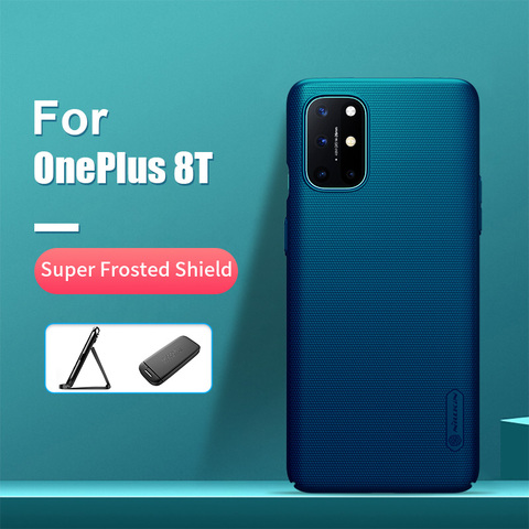 For OnePlus 8T case 6.55'' with Phone Stand Holder NILLKIN Frosted PC Matte hard back cover for One Plus 8T case OnePlus 8T Pro ► Photo 1/6