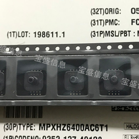 MPXHZ6400AC6T1 MPXH6400A Freescale Pressure Sensor MPXHZ6250A MPXHZ6250AC6T1 MPXHZ6115AC6T1 HZ6115A ► Photo 1/2