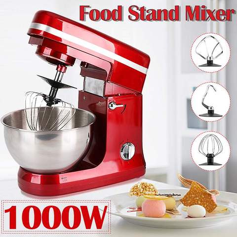 Electric Food Mixer 7 Speed Table Cake Dough Mixer Handheld Egg Beater  Blender