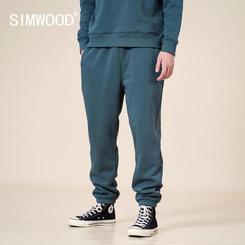 SIMWOOD 2022 Winter New Warm Fleece Jogger Pants Men Drawstring  Loose Track Trousers Comfortable Plus Size Gym Wear ► Photo 1/6