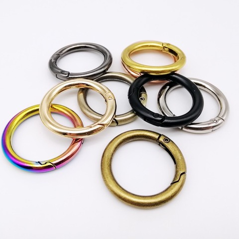 Inside Diameter 25mm Metal Spring Gate O Ring Openable Keyring Leather Bag Belt Strap Buckle Dog Chain Snap Clasp Pendant Clip ► Photo 1/6