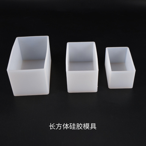 DIY Crystal Epoxy Resin Mold Rectangle Swing Table Resin Dried Flower Filled Rectangle Silicone Mold ► Photo 1/5