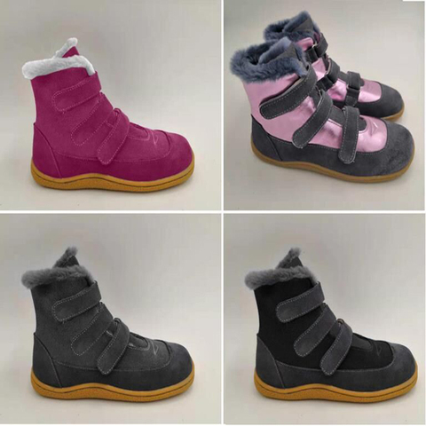 TipsieToes Top Brand Barefoot Genuine Leather Baby Toddler Girl Boy Kids Shoes For Fashion Winter Snow Boots ► Photo 1/6