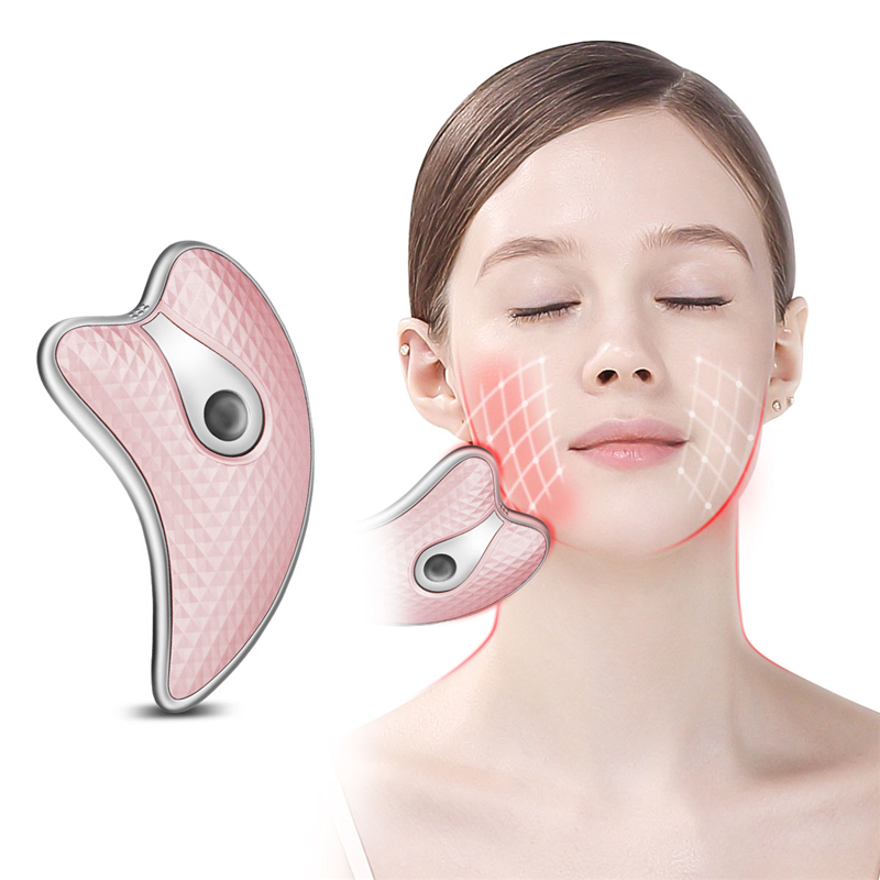 Guasha Scraping Facial Massager LED Light Microcurrent skin rejuvenation Electric Body Massage Machine Face Lifting Slimming 45 ► Photo 1/6