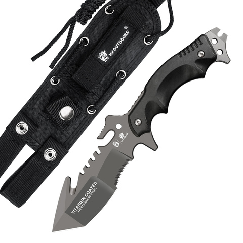 HX Outdoor Survival Knife Hunting fixed blade straight multi tool Tactical Knife 440C Blade ,G-10 handle Outdoor tools Dropship ► Photo 1/6