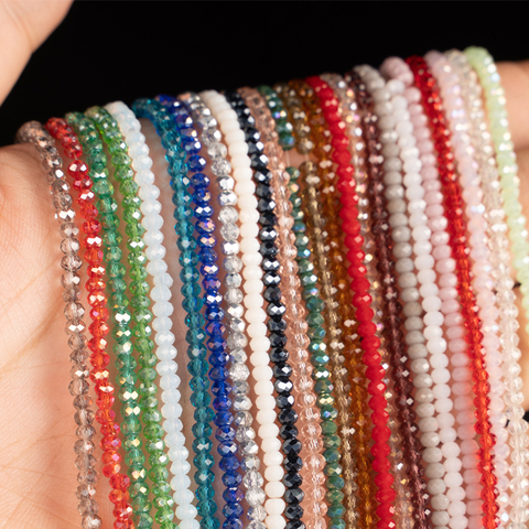 2mm 190pcs Austrian Faceted Crystal Beads, Round Glass Beads, Accessory Beads For Bracelets Necklaces Jewelry Making DIY ► Photo 1/6