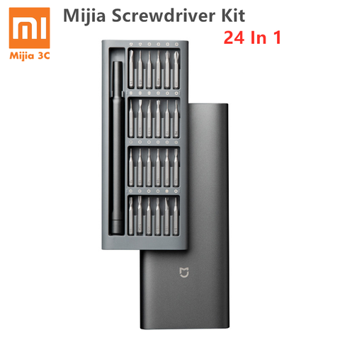 2022 Original Xiaomi Daily Use Screwdriver Kit 24 Precision Magnetic Bits Alluminum Box DIY Screw Driver Set For Smart home ► Photo 1/6