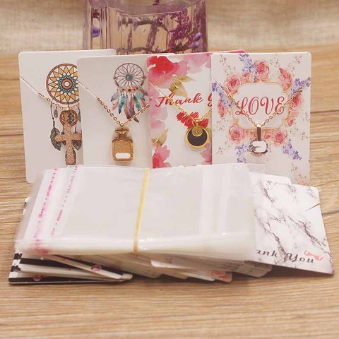 50 Pcs Earring Cards - Earring holder Cards with 50 Pcs Bags