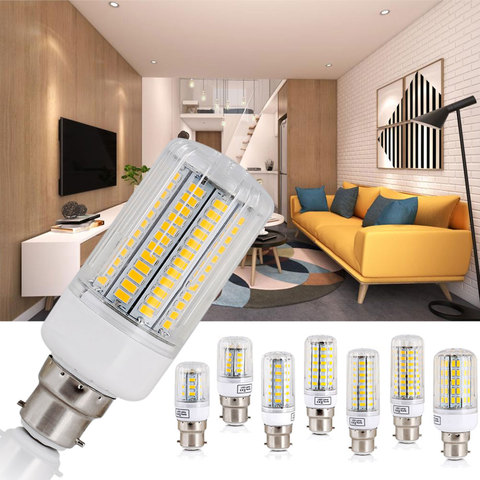 B22 LED Corn Light Bulbs 5730 SMD 12W 15W 20W 25W 30W AC 220V Bright White Cool Warm Lamp Home Replace Lampada Ampoule Bombillas ► Photo 1/1