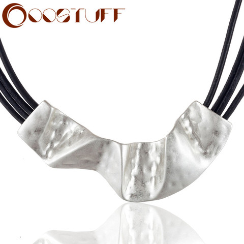 Fashion Geometric Jewelry Gifts for Women Neck Chokers Initial Long Rope Chains Gothic Statement Pendants Necklaces Silver Color ► Photo 1/6
