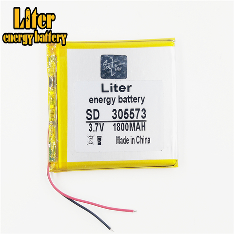 best battery brand A new 305573 3.7V 1800MAH product polymer capacity battery 305674 MP3 MP4 DVD DVR GPS ► Photo 1/4