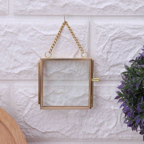 Glass Metal Photo Picture Frame DIY Hanging Flower Plant Specimen Display Holder B85C ► Photo 1/6