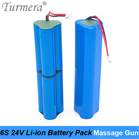 Turmera 24V 3400mAh 6S1P Rechargeable Lithium Battery for Massage Gun Muscle Massage Replace Battery and Screwdriver Battery Use ► Photo 1/6