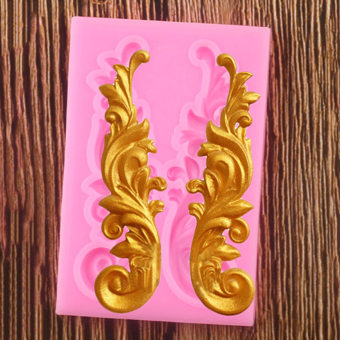 Sugarcraft Baroque Relief Silicone Mold Cake Border Fondant Molds Cake Decorating Tools Candy Clay Chocolate Gumpaste Moulds ► Photo 1/6