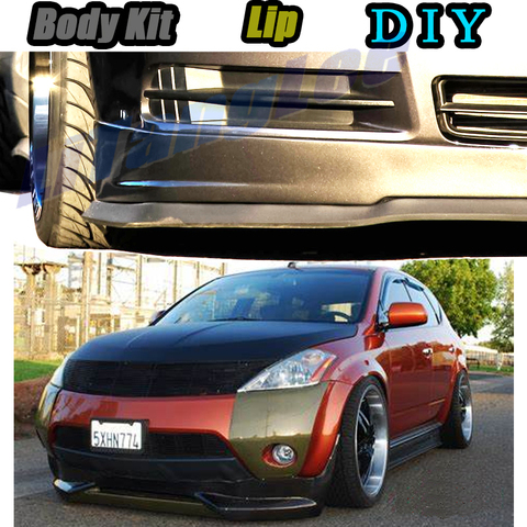 Car Bumper Lip Front Spoiler Skirt Deflector For Nissan Murano Z50 Z51 Z52 Tune Car Modified Body Kit VIP Hella Flush Lips ► Photo 1/5