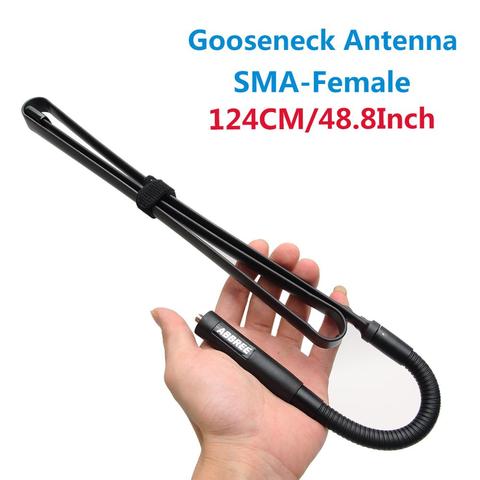 ABBREE AR-152G Gooseneck SMA-Female Dual Band144/430Mhz Foldable CS Tactical Antenna For Walkie Talkie Baofeng UV-5R UV-82radio ► Photo 1/6