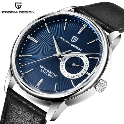 2022 New PAGANI DESIGN Men's Watches Top Brand Luxury Quartz Watch Men Leather 100M Waterproof Military Watch Men relojes hombre ► Photo 1/6