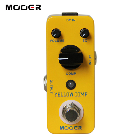 Mooer Yellow Comp Optical Compressor Effect Pedal Mini Guitar Pedal for Electric Guitar Full Metal Shell True Bypass Accessories ► Photo 1/6