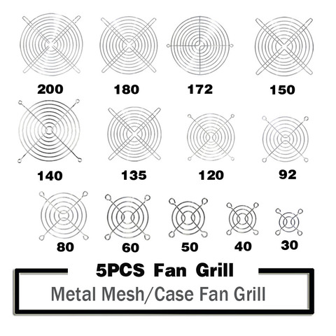 5PCS Metal Mesh Finger Guard Protective Net Fan Grill 30mm 40mm 50mm 60mm 70mm 80mm 90mm 120mm 135mm 140mm 150mm 170mm 200mm ► Photo 1/4