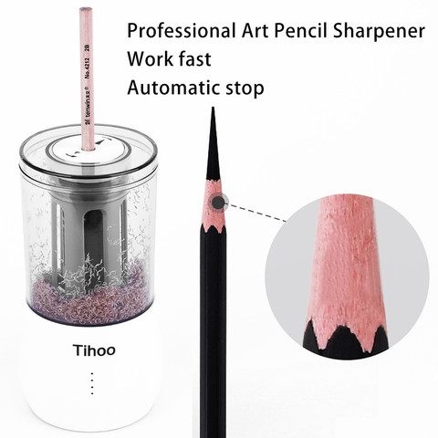 Tenwin Stationery Automatic Professional Eelectric Pencil Sharpener USB Tenwin Heavy Duty Art Sketch Operated School Office ► Photo 1/6