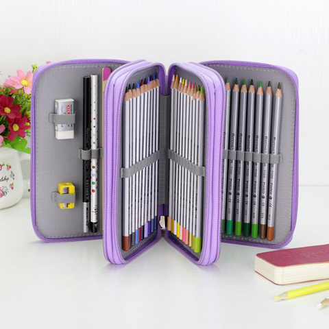 36/48/72 Holes Oxford School Pencil Case Kawaii Penalty Pencilcase Large Pen Bag Box Multi Kids Multifunction Stationery Pouch ► Photo 1/6