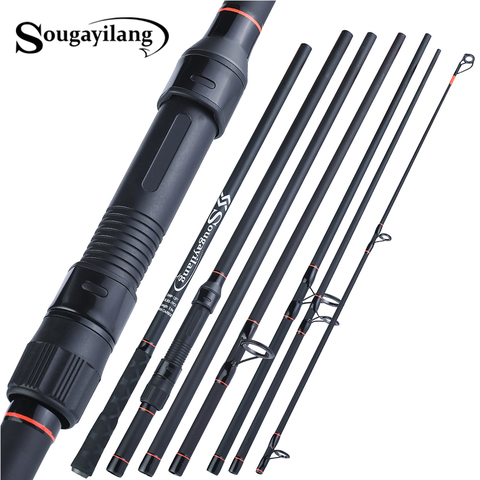 Sougayilang 2022 New Top Quality Carp Rod Portable 6/7 Section Rod 3m 3.6m Ultralight Weight Carbon Fiber Spinning Carp Fish Rod ► Photo 1/6