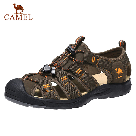 CAMEL Men's Waterproof Hiking Sandals Closed-toed Wading Shoes Sports Sandals Men's Outdoor Beach Shoes Мужские сандалии движени ► Photo 1/6