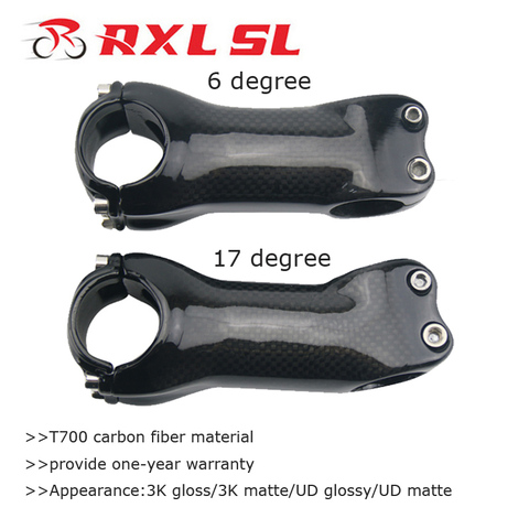 No Logo MTB Carbon Stem 31.8mm Road Bicycle Stems 6/17 Degree UD/3K Gloss/Matte Mountain Bike Stem 70/80/90/100/110/120/130mm ► Photo 1/6