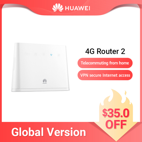 HUAWEI 4G Router 2 300Mbps B311-221 LTE CPE 32 Users 2.4 GHz VPN APP Control SIM card Router ► Photo 1/6