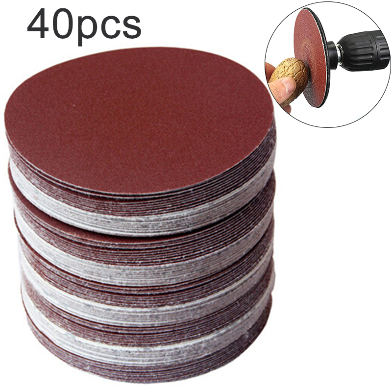 40pcs/Set 3 Inch 75mm Sanding Discs Hook Loop Sandpaper abrasive sand sheets 320/400/600 /800/1000/1200/1500/2000Grit ► Photo 1/5