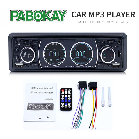 8808 1 Din Car Radios 4'' LCD Stereo MP3 Music Player Bluetooth Dual USB TF AUX FM Radio Hands  Calling In-dash ► Photo 1/6