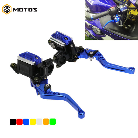 ZS MOTOS M10 7/8'' 22cm Motorcycle Handlebar Lever Master Cylinder Levers Hydraulic Brake Pump Clutch Handle Reservoir Set Brake ► Photo 1/6